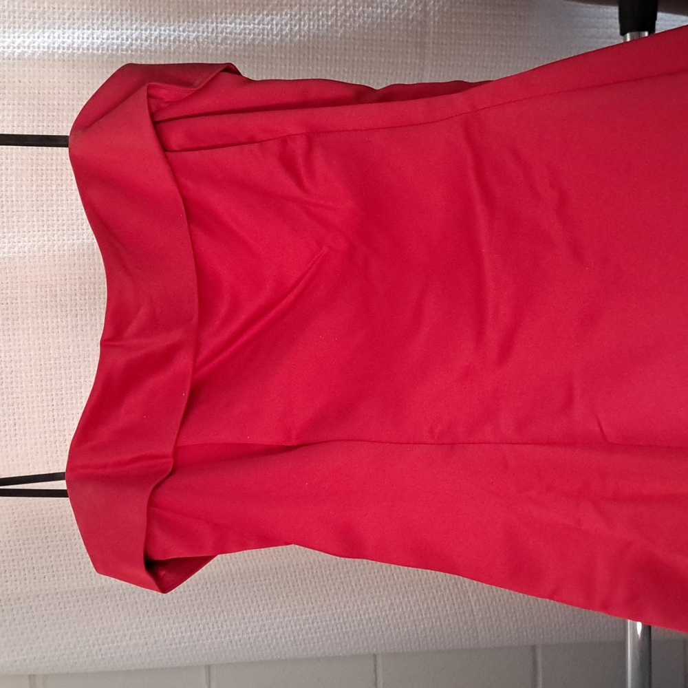 Red Satan look full-length prom dress sz 23/24